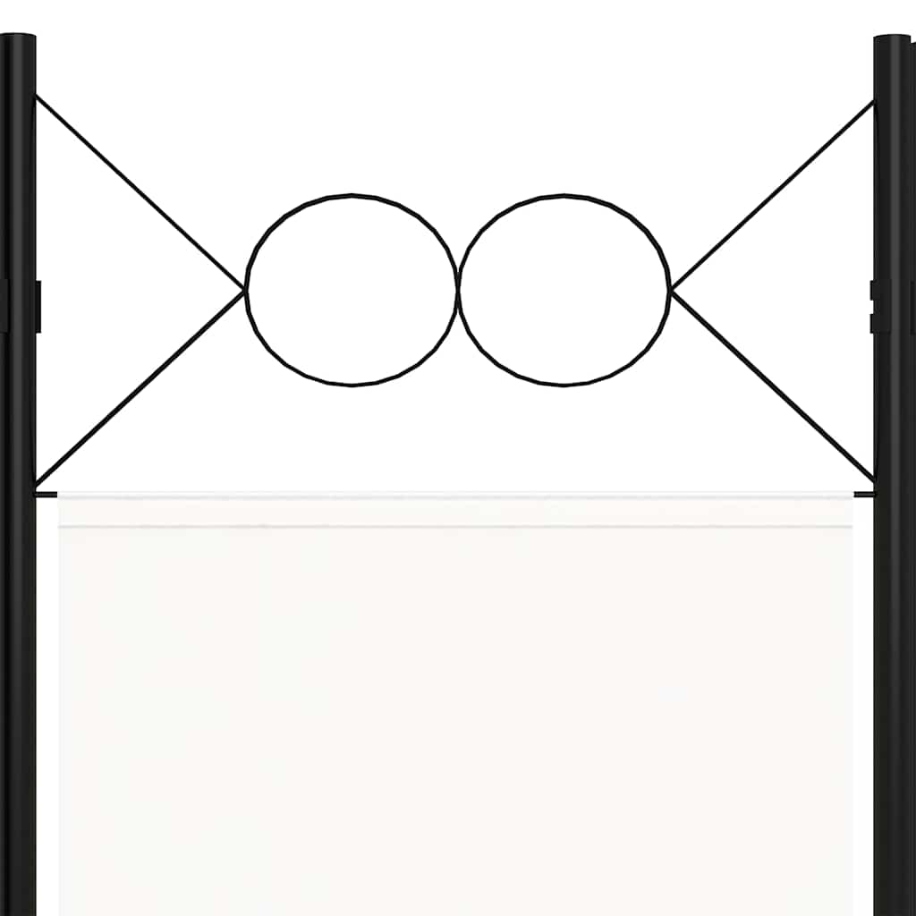 Fehér 6-paneles paraván 240 x 180 cm 5