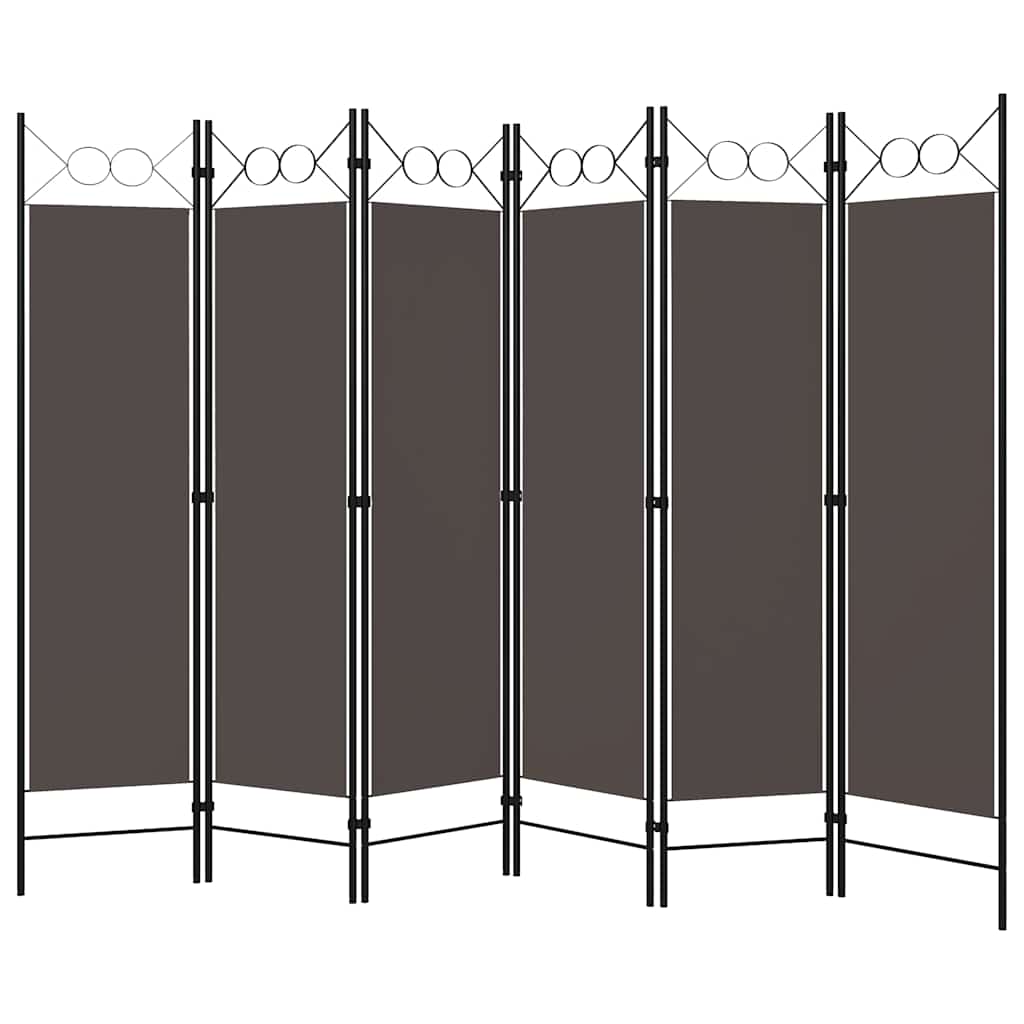 Antracitszürke 6 paneles paraván 240 x 180 cm 2