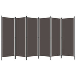 Antracitszürke 6 paneles paraván 300 x 180 cm 2