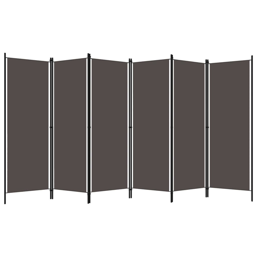 Antracitszürke 6 paneles paraván 300 x 180 cm 2