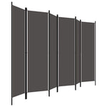 Antracitszürke 6 paneles paraván 300 x 180 cm 3