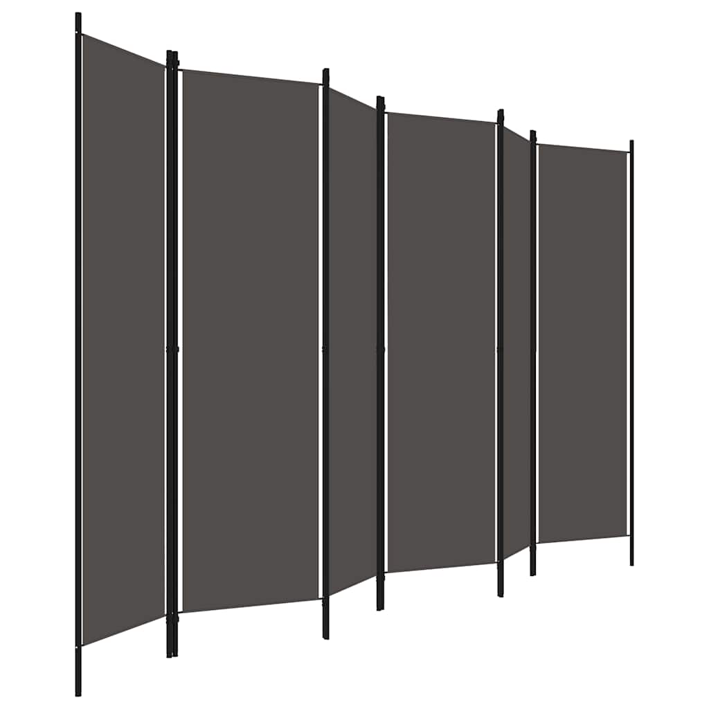 Antracitszürke 6 paneles paraván 300 x 180 cm 3
