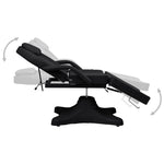 Fekete masszázsasztal 180 x 62 x (86,5-118) cm 3