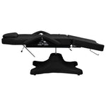 Fekete masszázsasztal 180 x 62 x (86,5-118) cm 4