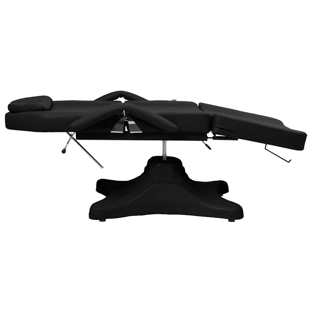 Fekete masszázsasztal 180 x 62 x (86,5-118) cm 4