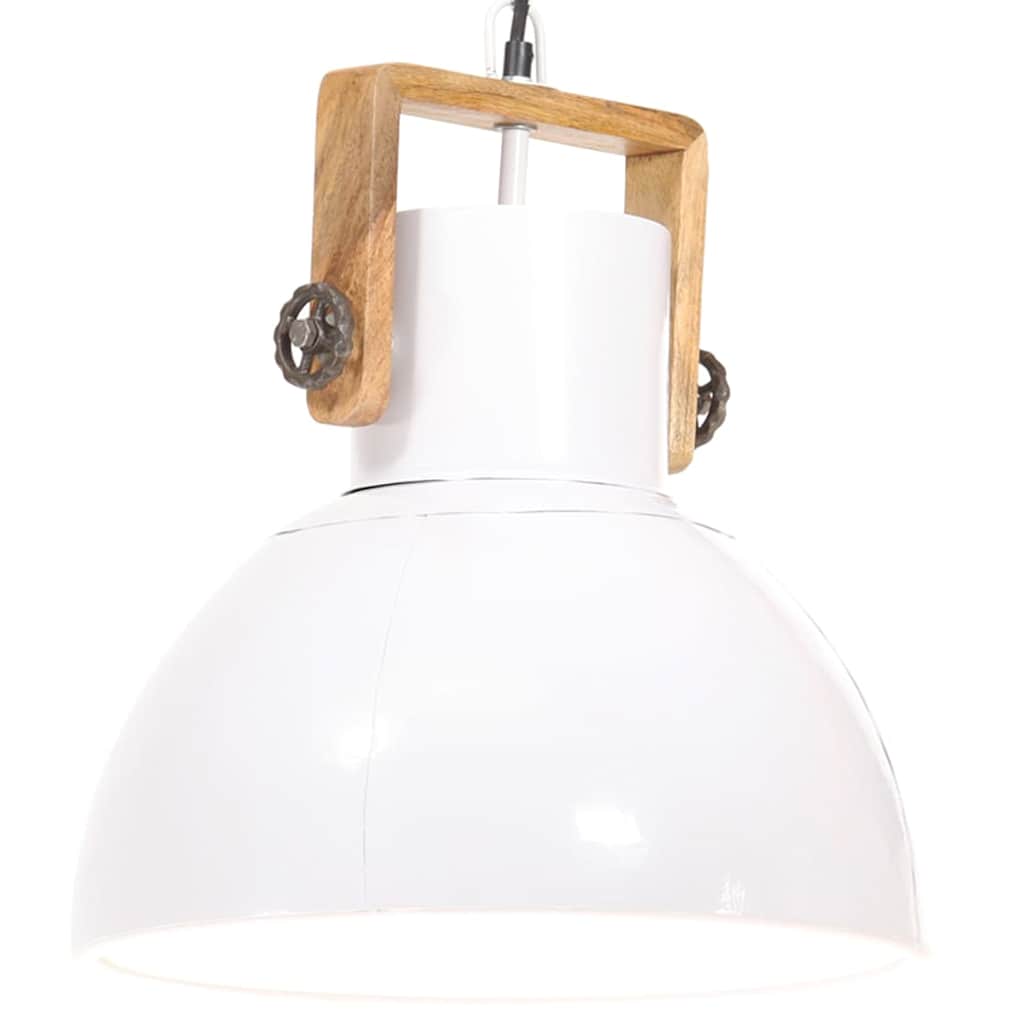 Kerek fehér ipari függőlámpa 25 W 40 cm E27