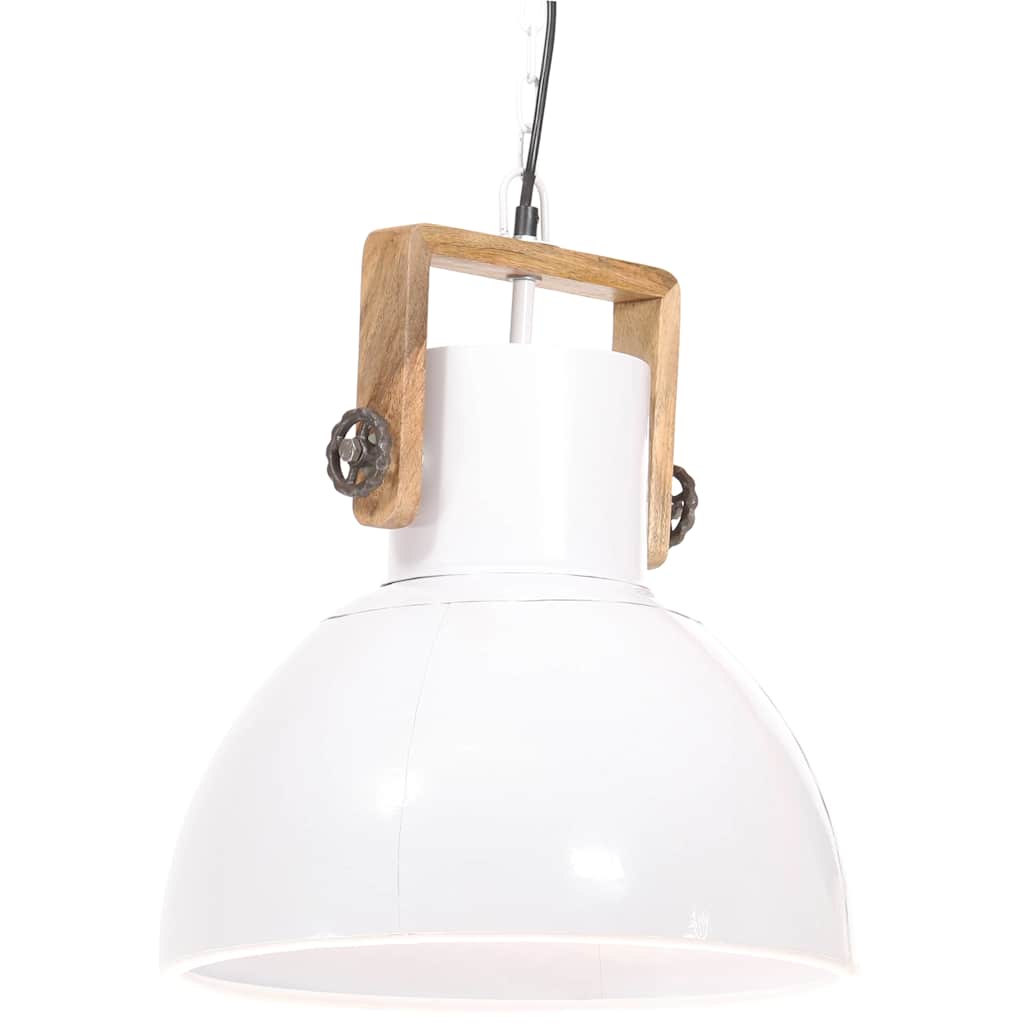 Kerek fehér ipari függőlámpa 25 W 40 cm E27 2