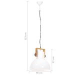 Kerek fehér ipari függőlámpa 25 W 40 cm E27 11