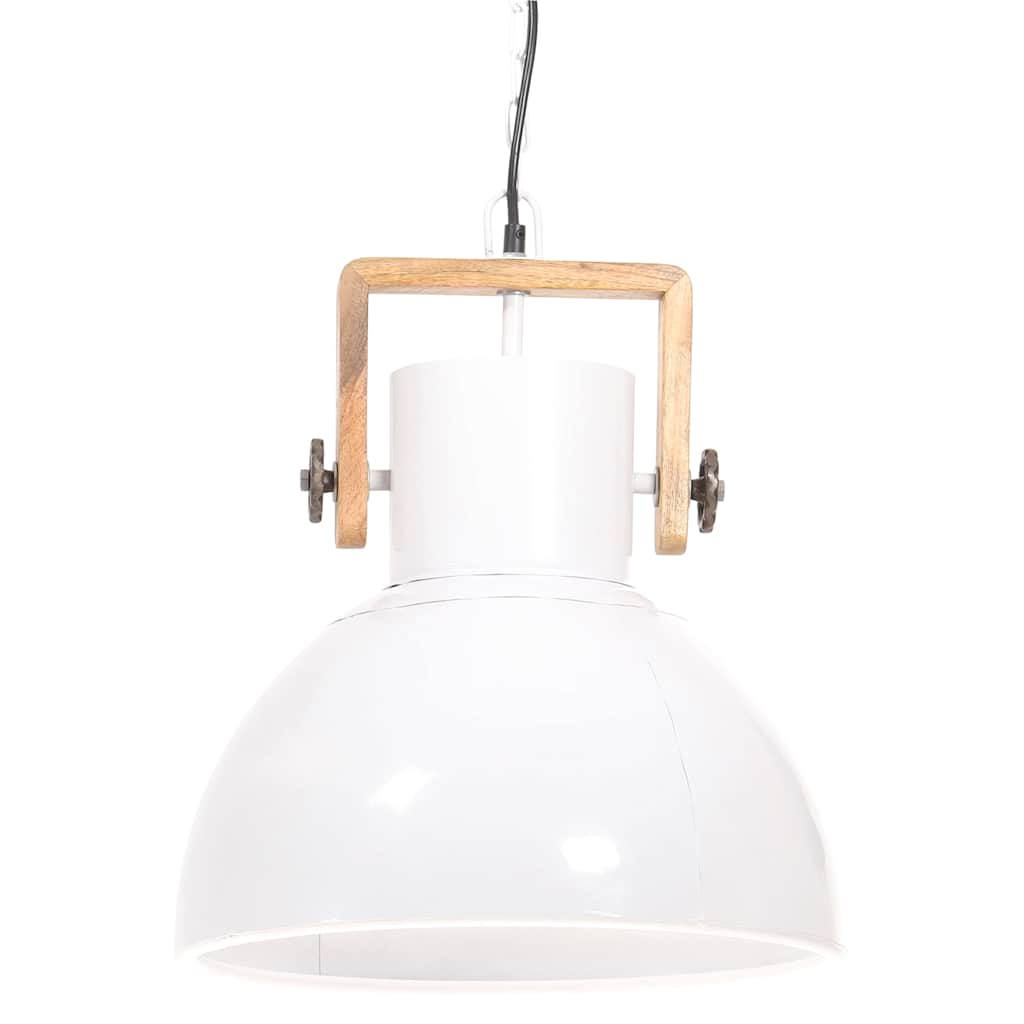 Kerek fehér ipari függőlámpa 25 W 40 cm E27 3