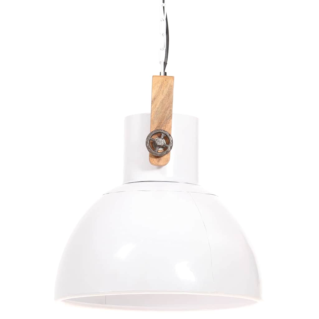 Kerek fehér ipari függőlámpa 25 W 40 cm E27 4