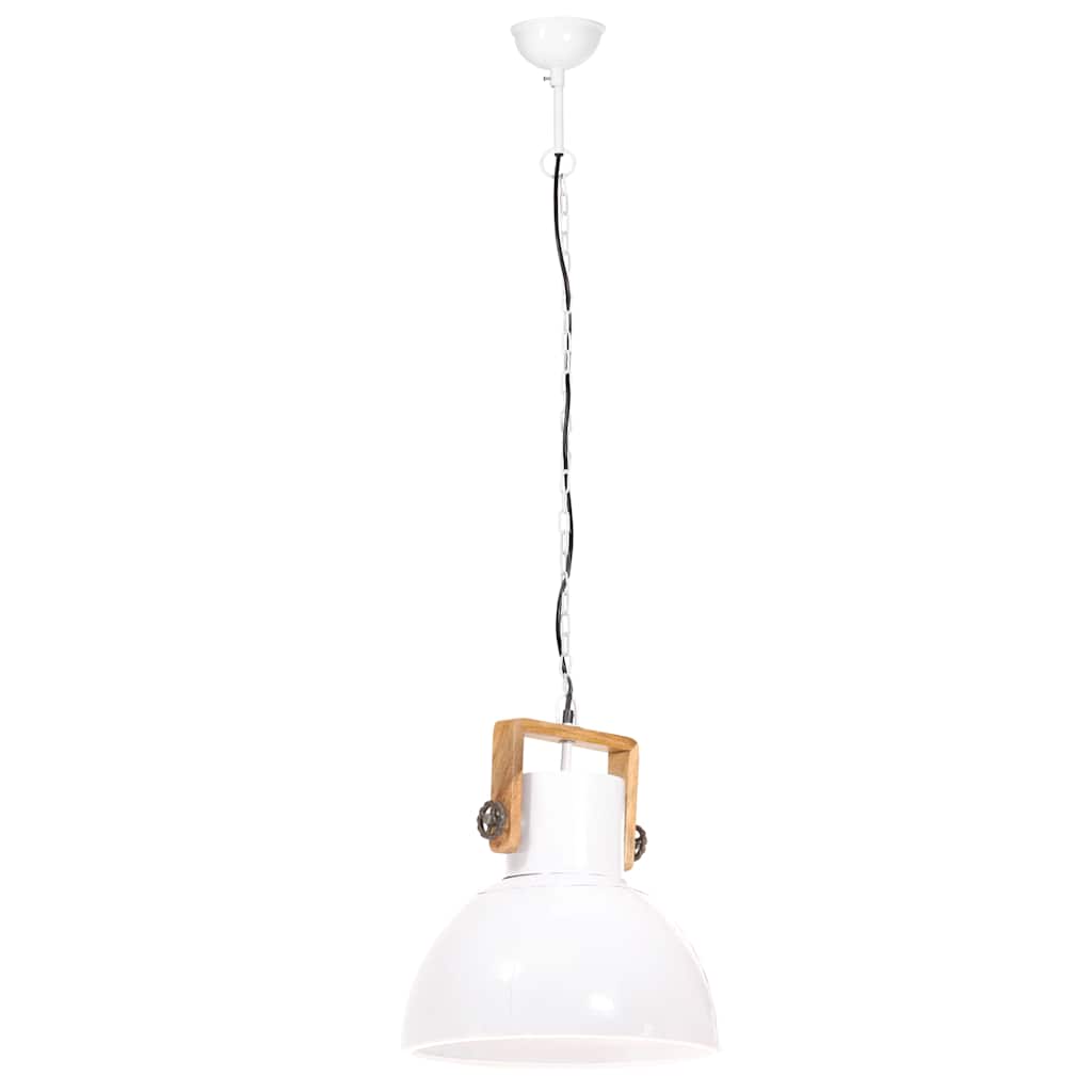 Kerek fehér ipari függőlámpa 25 W 40 cm E27 5