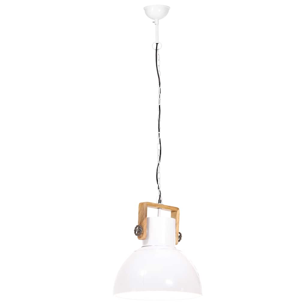 Kerek fehér ipari függőlámpa 25 W 40 cm E27 6