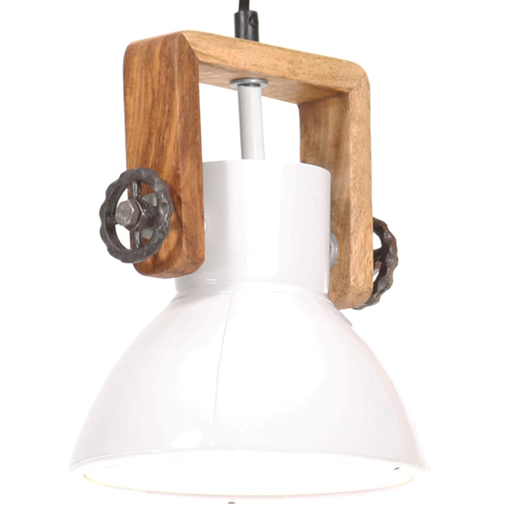 Kerek fehér ipari függőlámpa 25 W 19 cm E27