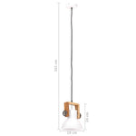 Kerek fehér ipari függőlámpa 25 W 19 cm E27 11