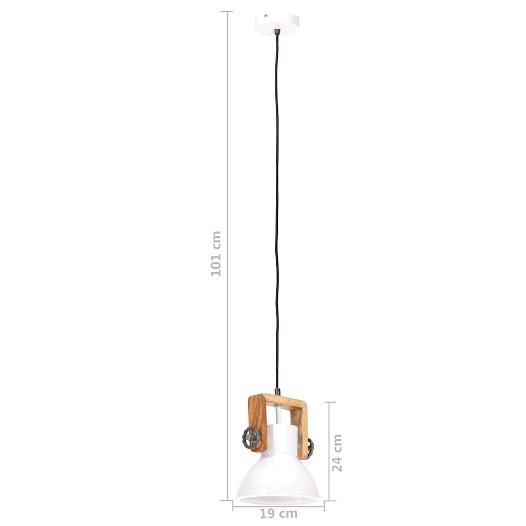 Kerek fehér ipari függőlámpa 25 W 19 cm E27 11