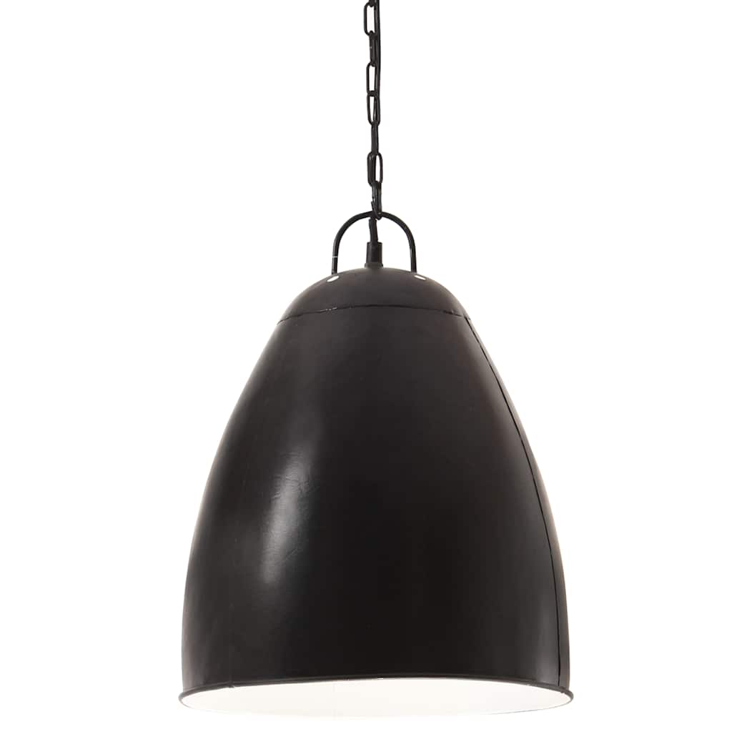 Kerek fekete ipari függőlámpa 25 W 32 cm E27 2