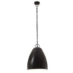 Kerek fekete ipari függőlámpa 25 W 32 cm E27 4