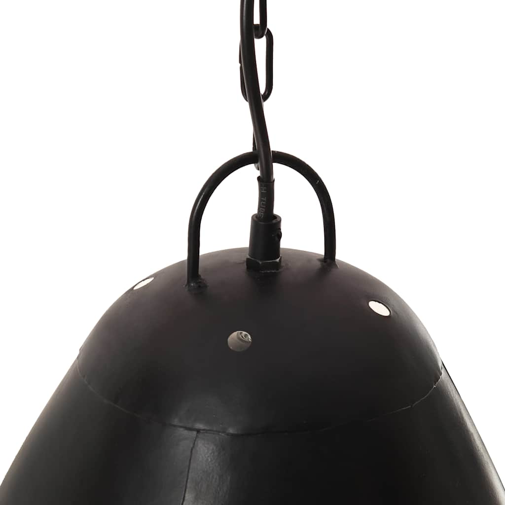 Kerek fekete ipari függőlámpa 25 W 32 cm E27 7