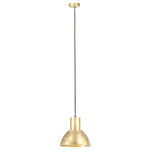 Kerek sárgaréz függőlámpa 25 W 28,5 cm E27 3