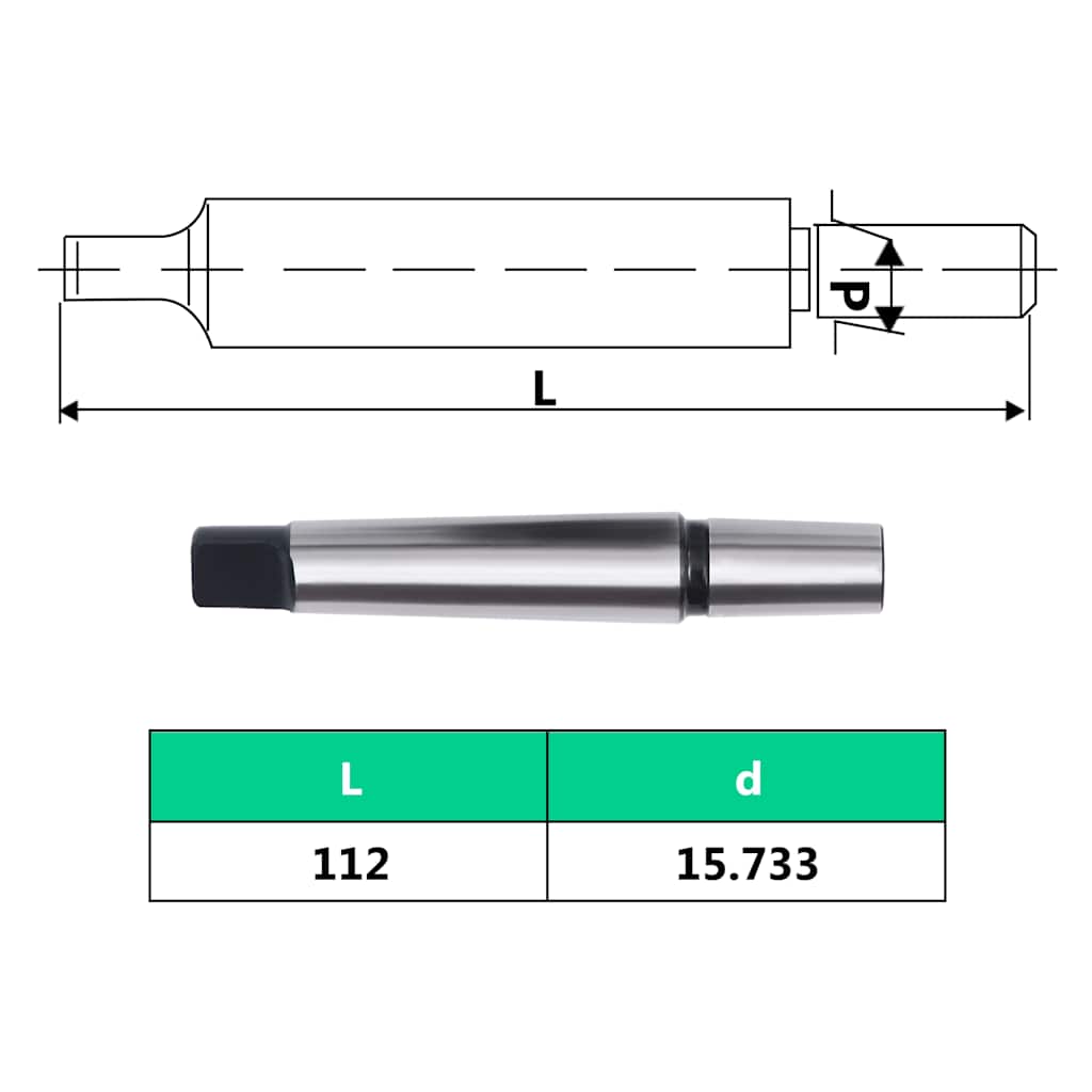 Gyorsbefogó fúrótokmány MT2-B16 13 mm-es befogótartománnyal 1-13B16 9
