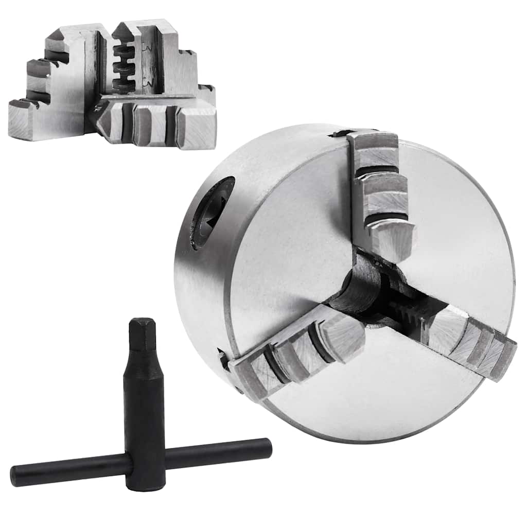 3 szorítópofás önközpontosító acél esztergatokmány 80 mm K11 80 2