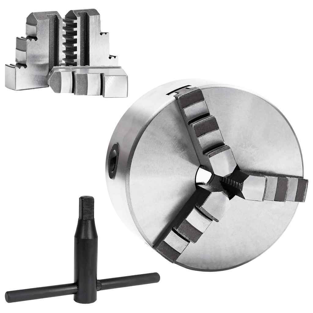 3 szorítópofás önközpontosító acél esztergatokmány 125 mm K11 125 2