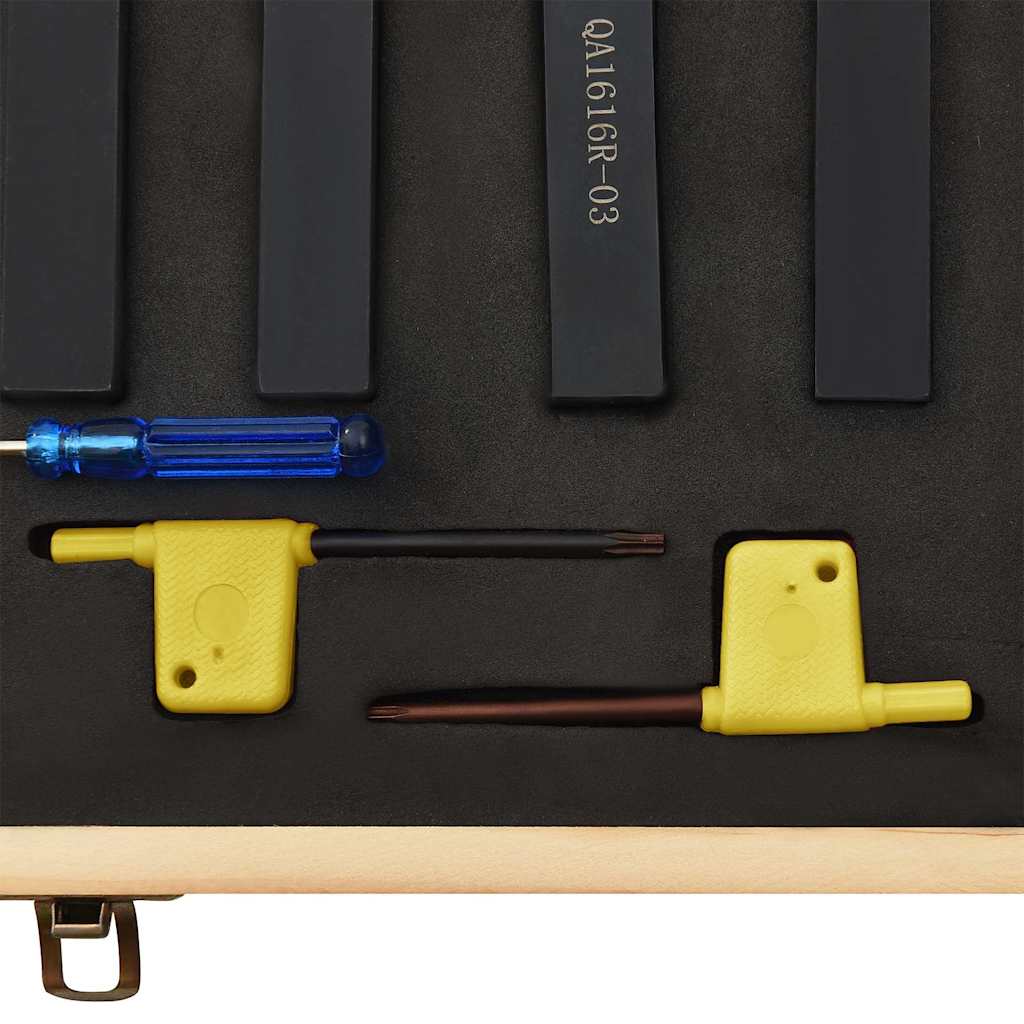 12 részes váltólapos esztergaszerszám készlet 16 x 16 mm 100 mm 6