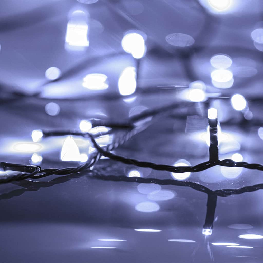 2000 hideg fehér LED-es kültéri/beltéri fényfüzér 200 m IP44 6