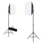 Fotóstúdió-felszerelés softbox lámpákkal és háttérrel 2