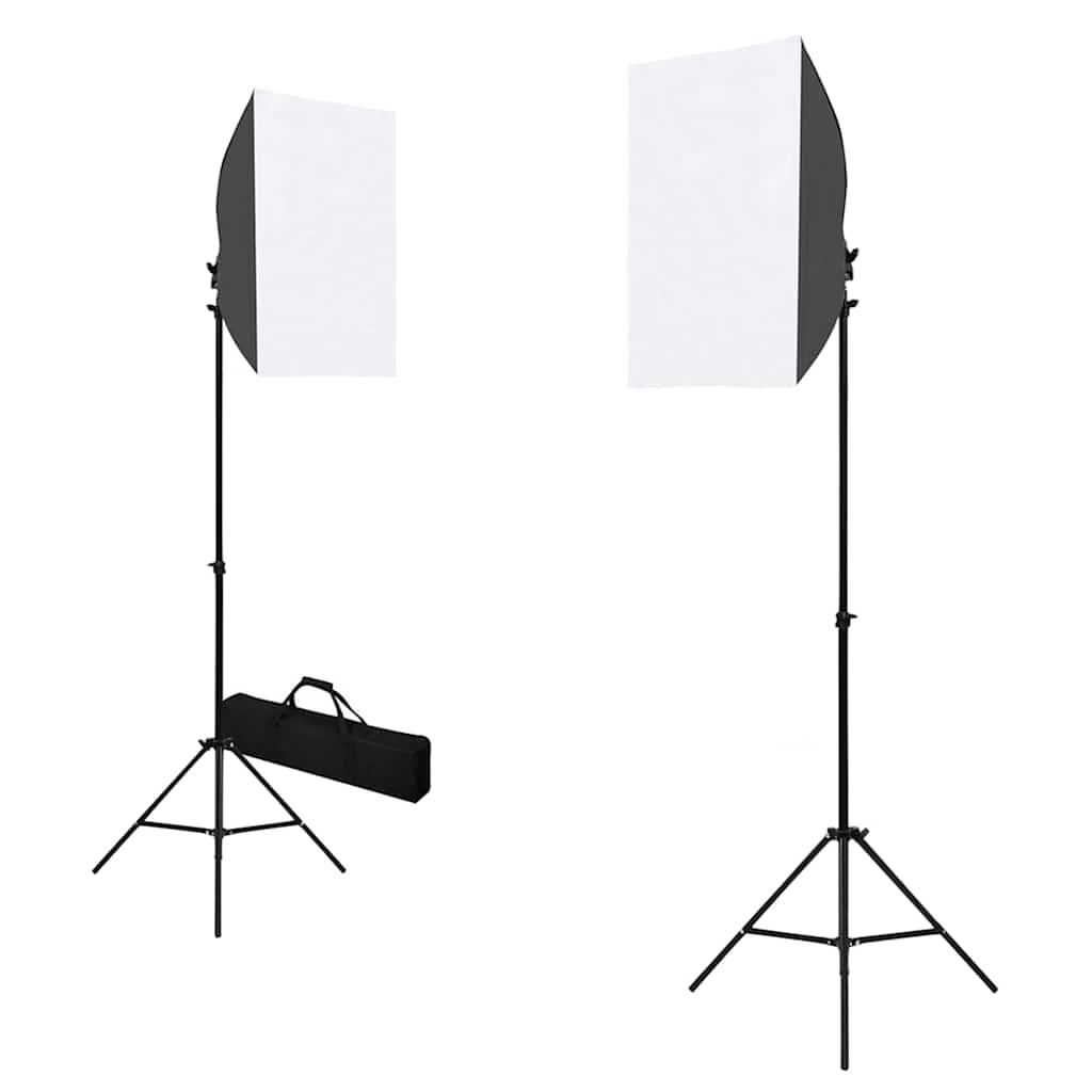 Fotóstúdió-felszerelés softbox lámpákkal és háttérrel 2