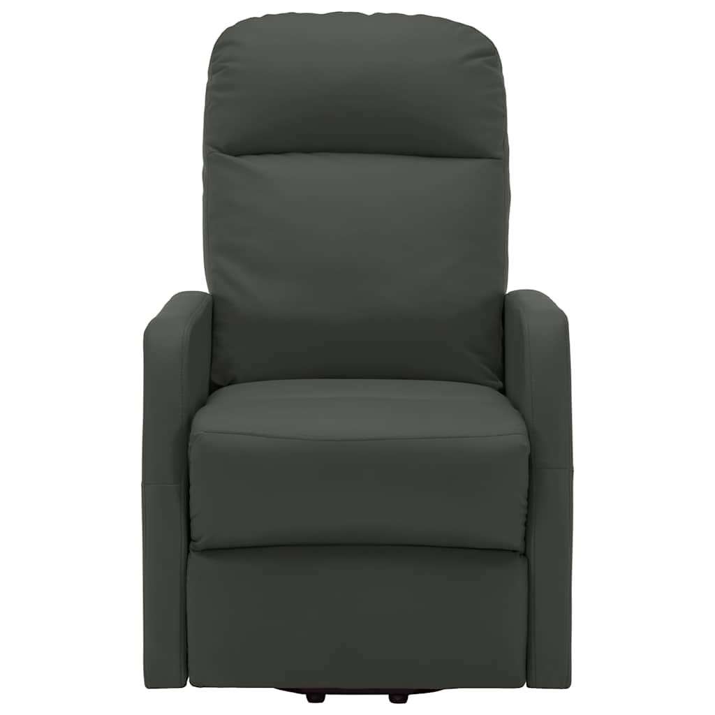 Antracitszürke műbőr felállást segítő fotel 3