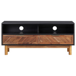 Tömör akácfa és MDF TV-szekrény 100 x 35 x 45 cm 2