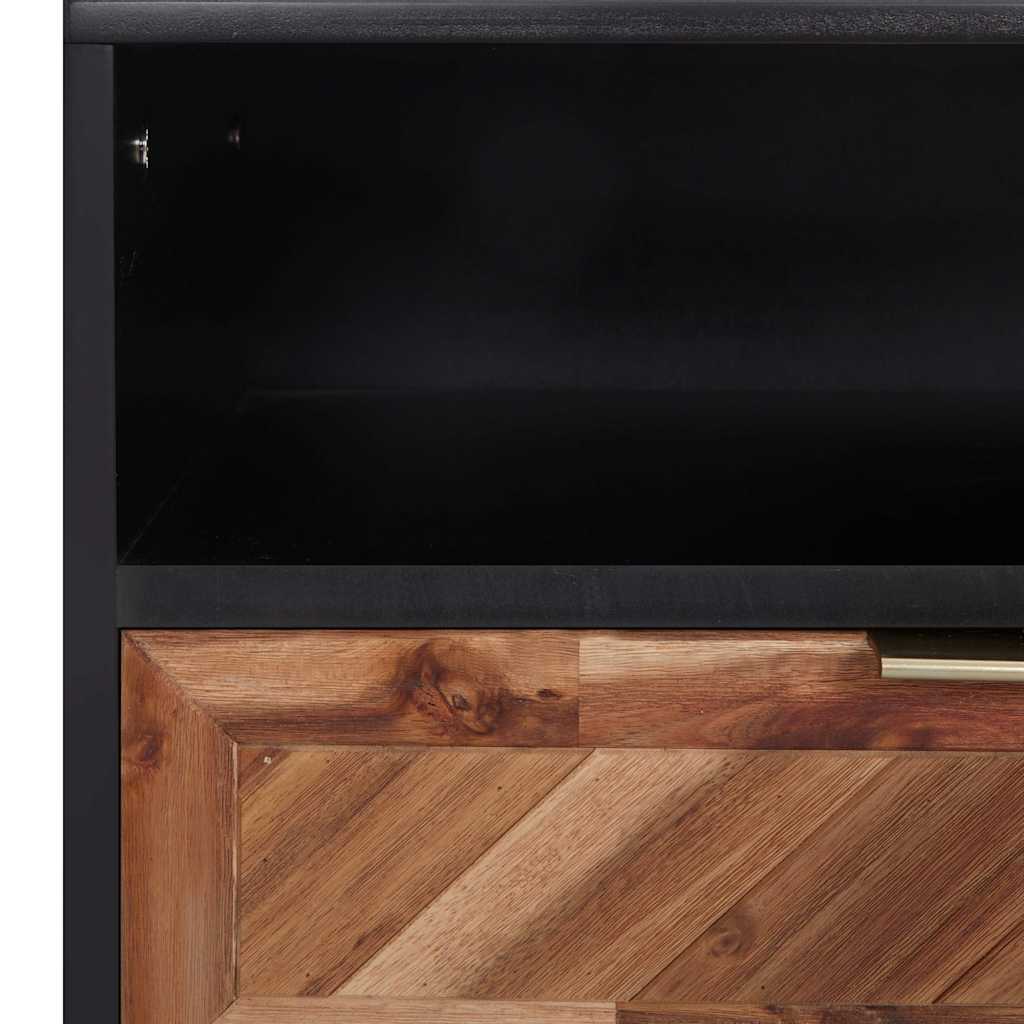 Tömör akácfa és MDF TV-szekrény 100 x 35 x 45 cm 5