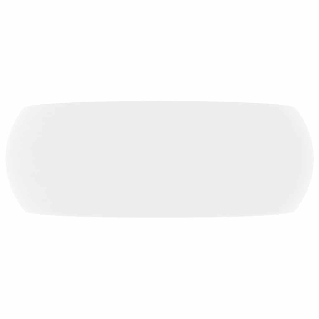 Kerek matt fehér kerámia luxus mosdókagyló 40 x 15 cm 3