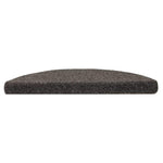 15 db öntapadós lépcsőszőnyeg 56 x 17 x 3 cm antracit félkör alakú 3