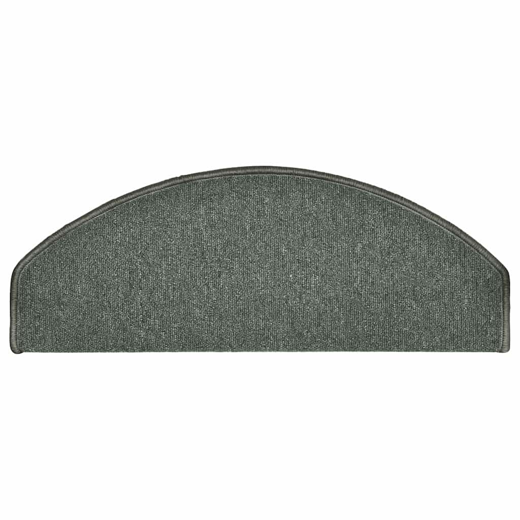 Lépcsőszőnyegek 15 db 65 x 24 x 4 cm Non-Slip Sötétzöld 5