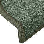 Lépcsőszőnyegek 15 db 65 x 24 x 4 cm Non-Slip Sötétzöld 6