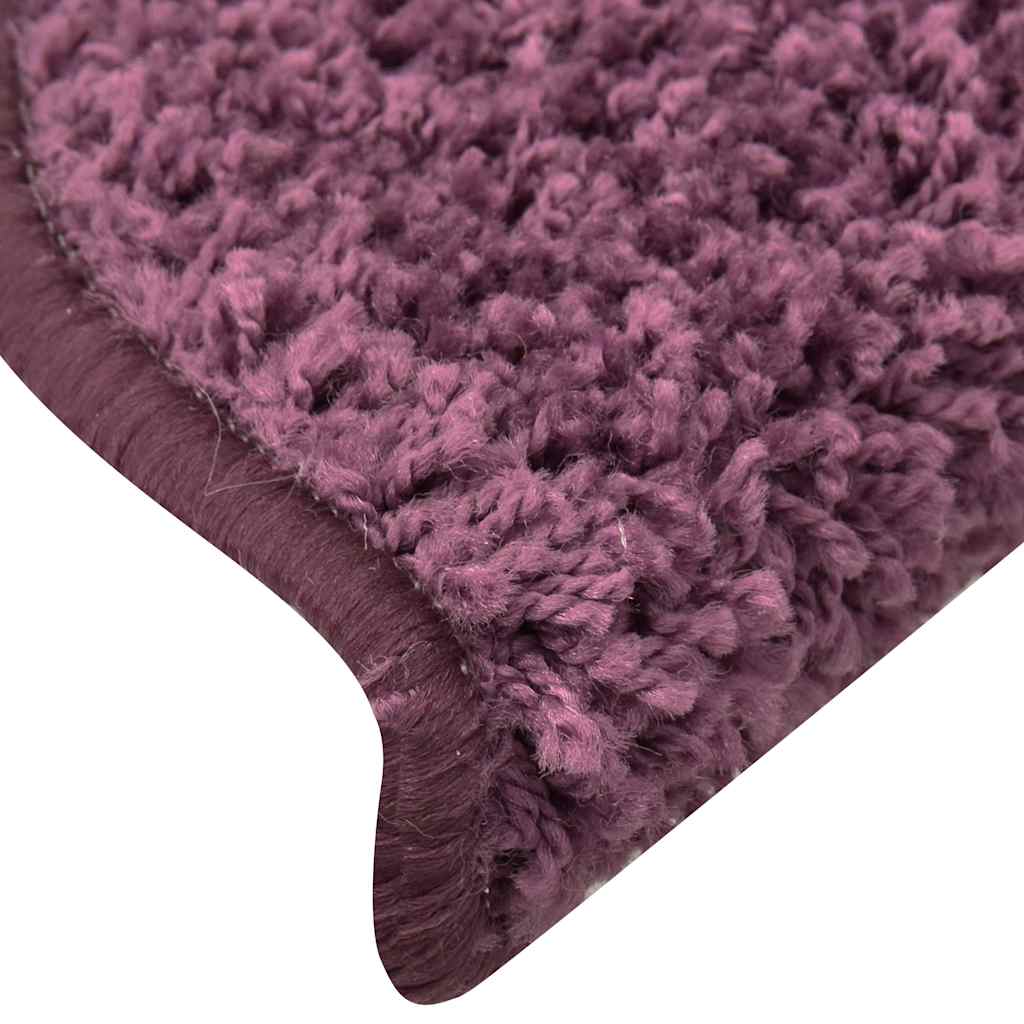 15 db sötétlila félkör alakú lépcsőszőnyeg 56 x 17 x 3 cm 7