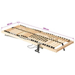7 zónás 28 léces elektromos ágyrács 90 x 200 cm 11