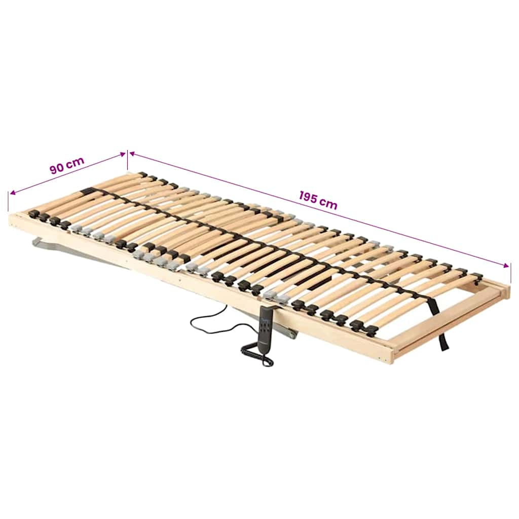 7 zónás 28 léces elektromos ágyrács 90 x 200 cm 11