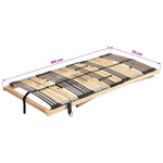 7 zónás 42 léces elektromos ágyrács 70 x 200 cm 11