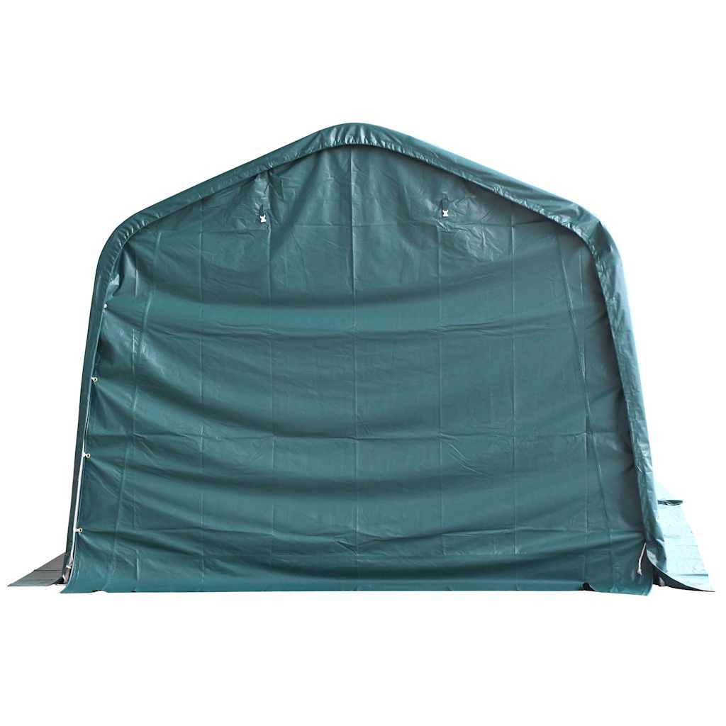Sötétzöld elmozdítható PVC állattartó sátor 550 g/m² 3,3 x 4,8 m 3