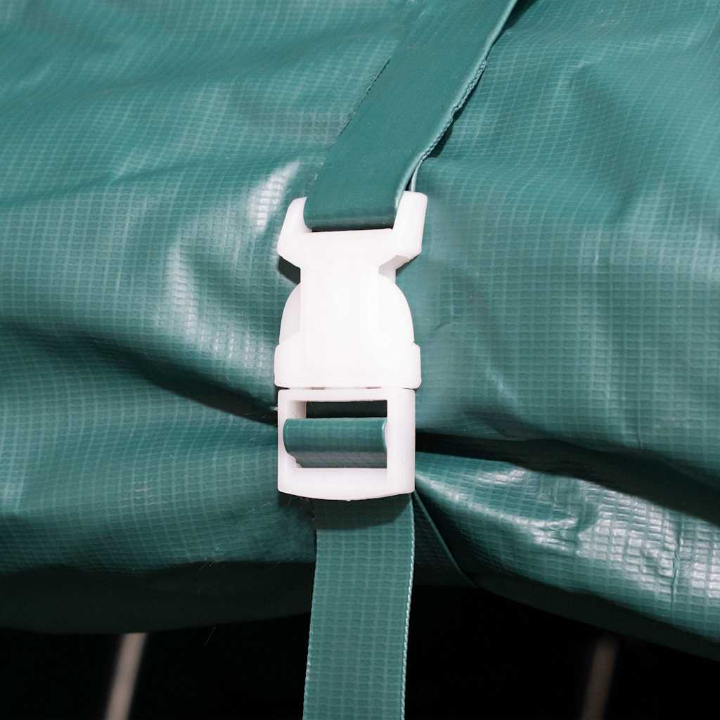 Sötétzöld elmozdítható PVC állattartó sátor 550 g/m² 3,3 x 4,8 m 6