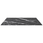Fekete edzett üveg asztallap márványdizájnnal 70 x 70 cm 6 mm 3