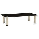 322761 vidaXL TV Stand Black 60x35x17 cm Tempered Glass