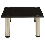 322761 vidaXL TV Stand Black 60x35x17 cm Tempered Glass 3