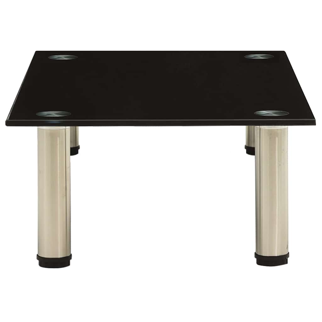 322761 vidaXL TV Stand Black 60x35x17 cm Tempered Glass 3