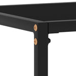 Fekete edzett üveg tálalóasztal 100 x 35 x 75 cm 5
