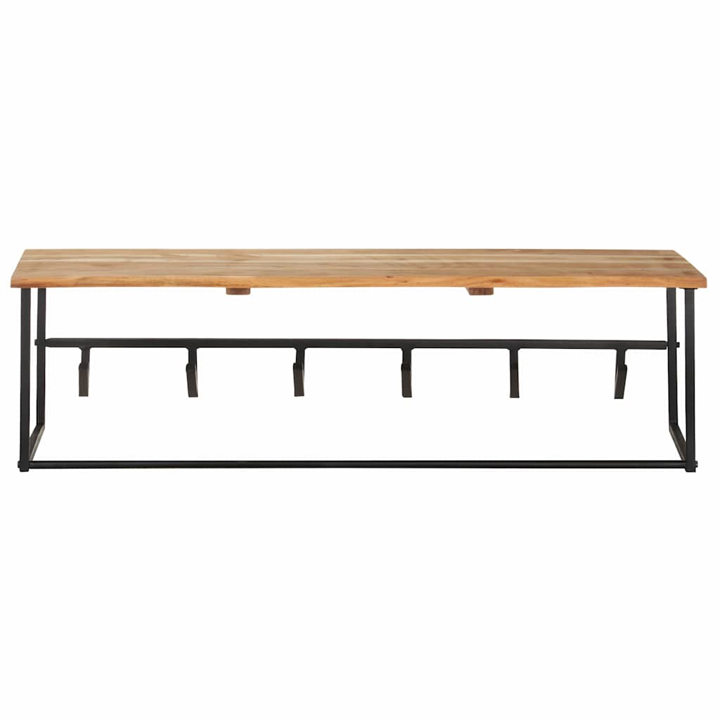 Tömör akácfa ruhafogas természetes éllel 100 x 34 x 38 cm 3