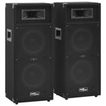 2 db professzionális fekete passzív hifi színpadi hangfal 1000W 2